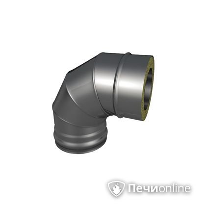 Колено 90° сэндвич Теплов и Сухов Отвод Термо 87* ОТ-Р 430-0.8/430-0.5 D120/180 в Смоленске