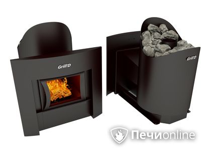 Печь банная GrillD Aurora 160 window black в Смоленске