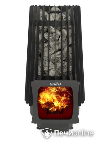 Дровяная печь-каменка GrillD Cometa Vega 180 window short Max в Смоленске