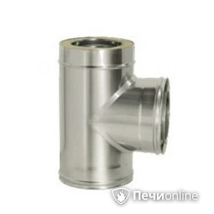 Дымоход Дымок Тройник 90° с изоляцией 0.5 мм. ТRFR90 150/230 в Смоленске