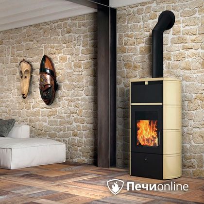 Печь-камин Edilkamin Flamma 24 kw V.C. Pergamena с Т/О в Смоленске