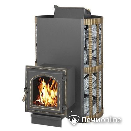 Дровяная банная печь Везувий Скиф с закрытой каменкой (270) в Смоленске
