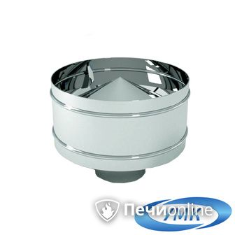Дымоход УМК Оголовок с дефлектором D100х160 Н+Оц 0.5мм 0.5мм по воде в Смоленске