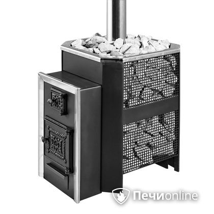Печь для бани Радуга ПБ-33, 6 мм прочистная дверца в Смоленске