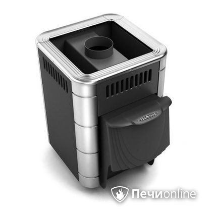 Дровяная банная печь TMF Оса Inox дверь антрацит короткий канал антрацит в Смоленске