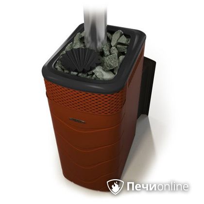 Дровяная банная печь TMF Гейзер XXL 2017 Inox Витра закрытая каменка терракота в Смоленске