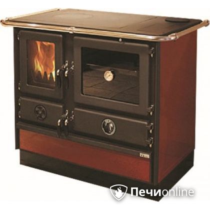 Отопительно-варочная печь MBS Thermo Magnum Red R с теплообменником и духовым шкафом в Смоленске