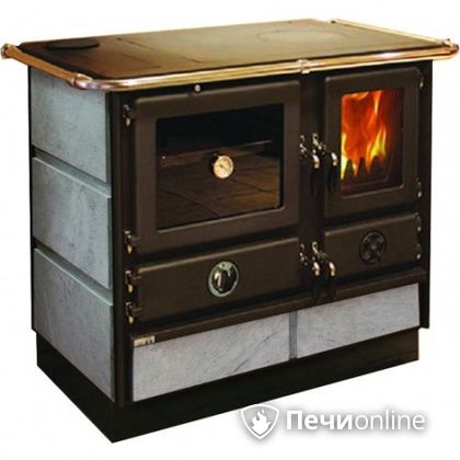 Отопительно-варочная печь MBS Thermo Magnum Stone L с теплообменником и духовым шкафом в Смоленске